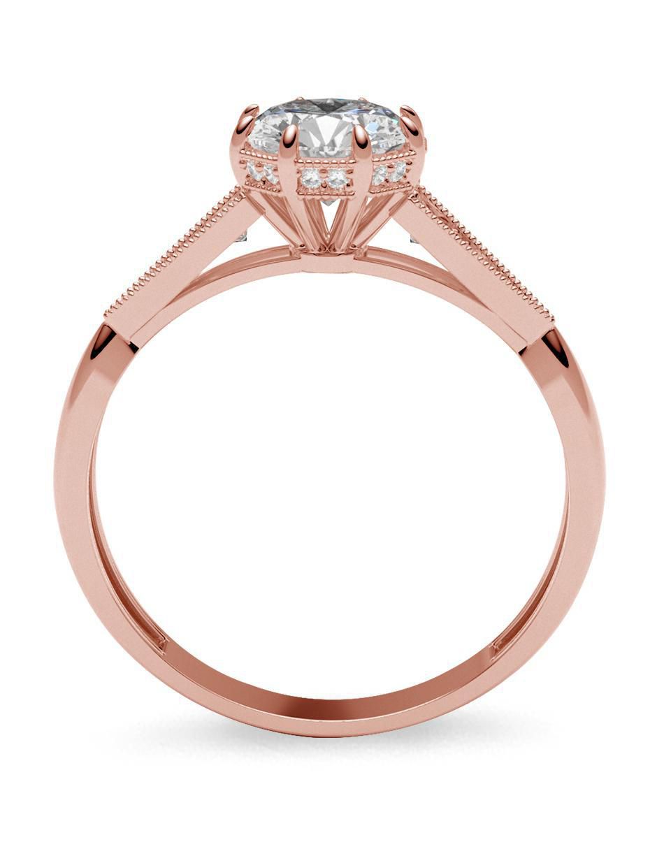 Anillo de compromiso de oro 14 k 3