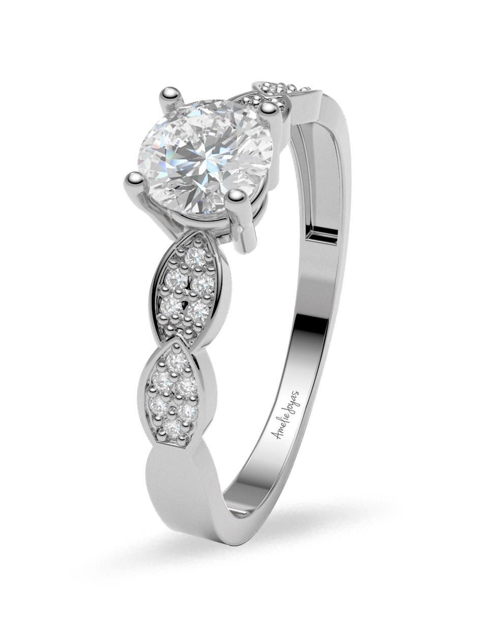 Anillo de compromiso de oro 14 k 2
