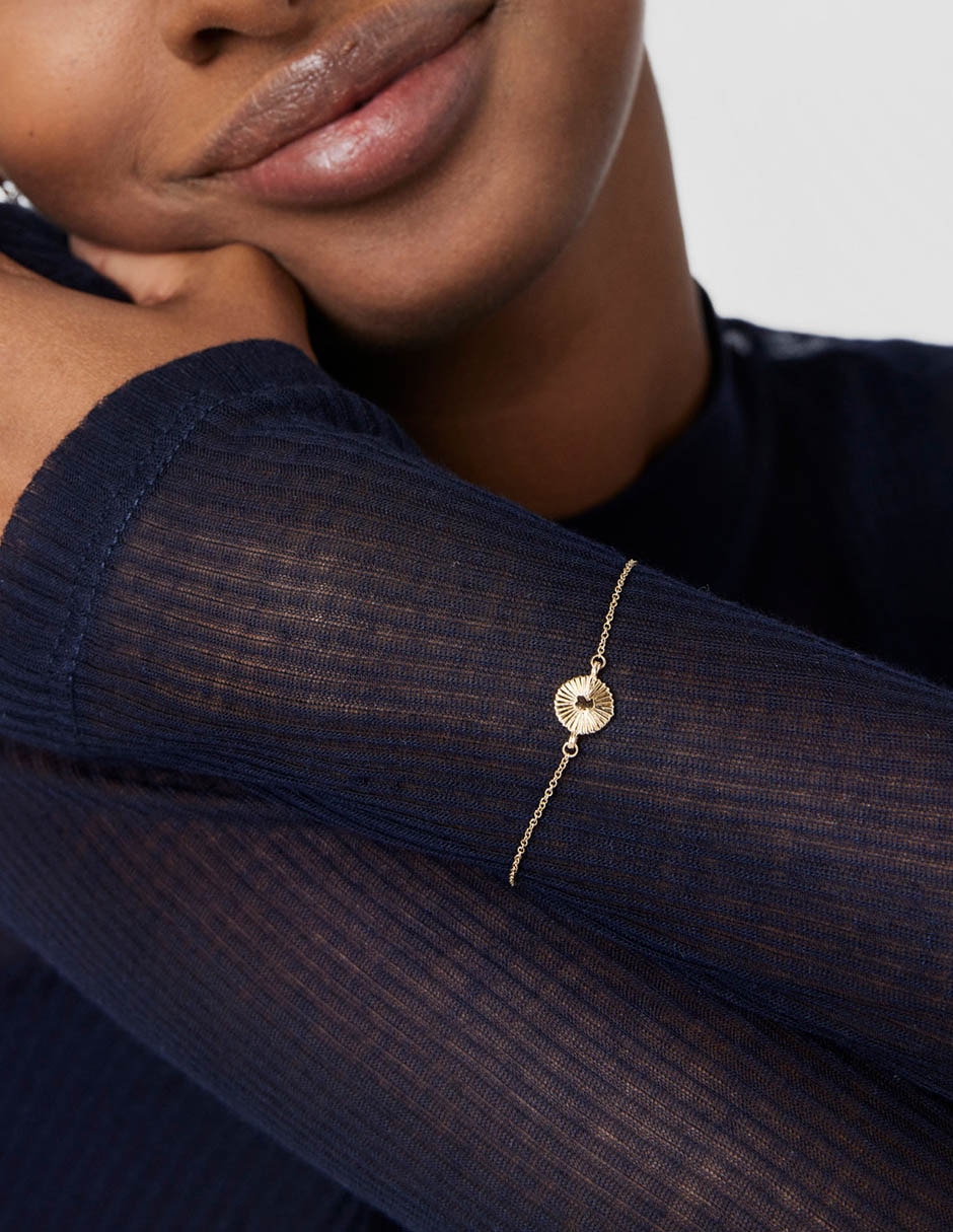 Pulsera de oro 18 k Iris Motif 6