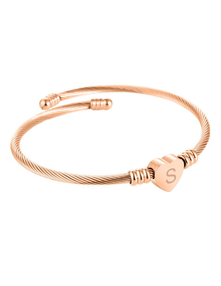 Pulsera de acero inoxidable con letra 2
