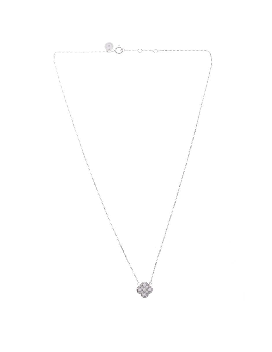 Collar de oro blanco 14 K 2