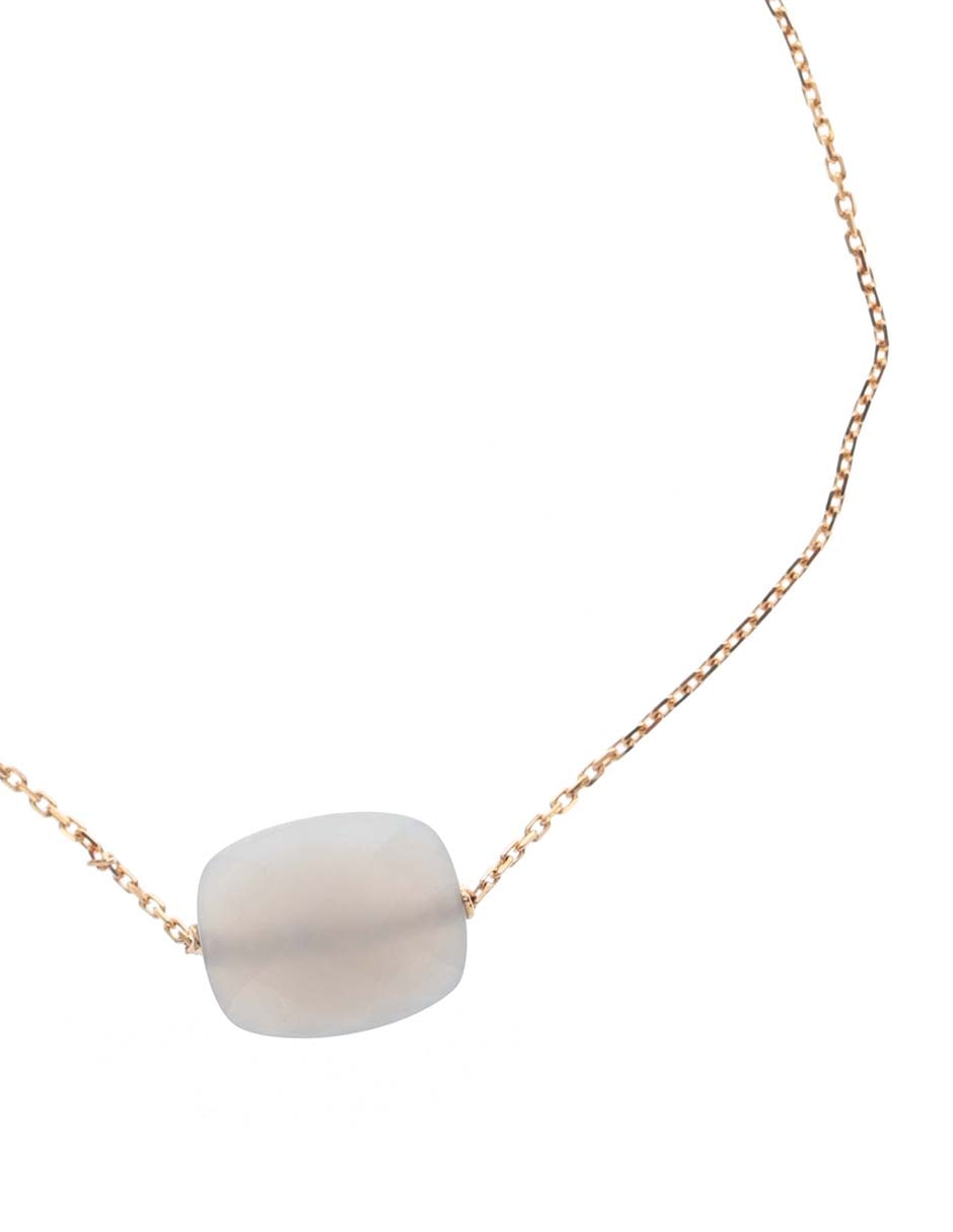 Pulsera de oro amarillo con piedra lunar 18 k 2