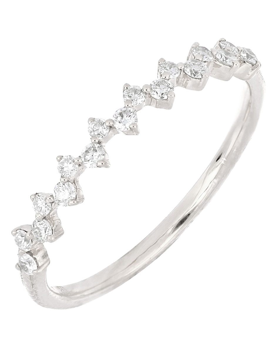 Anillo 18 k de oro diamante pavé Anillo 18 k de oro diamante pavé