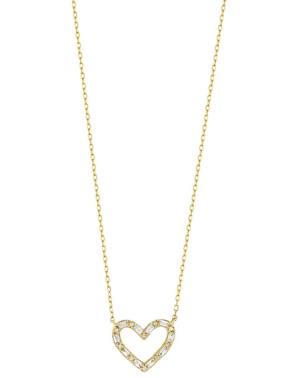 Collar de corazón de oro 18 K