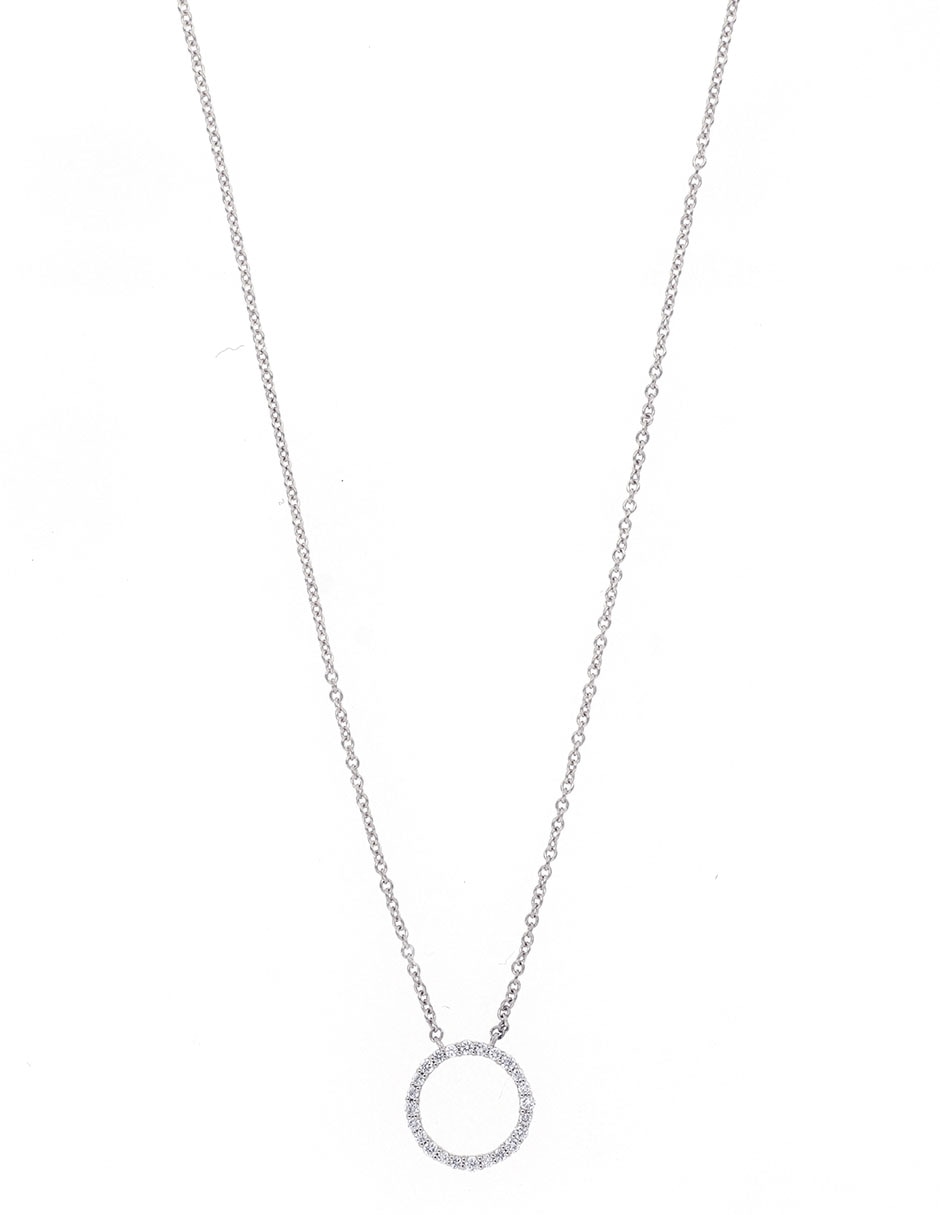 Collar de oro blanco 18 K