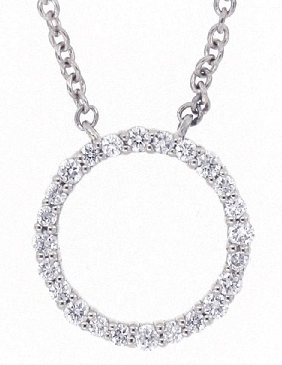 Collar de oro blanco 18 K 2