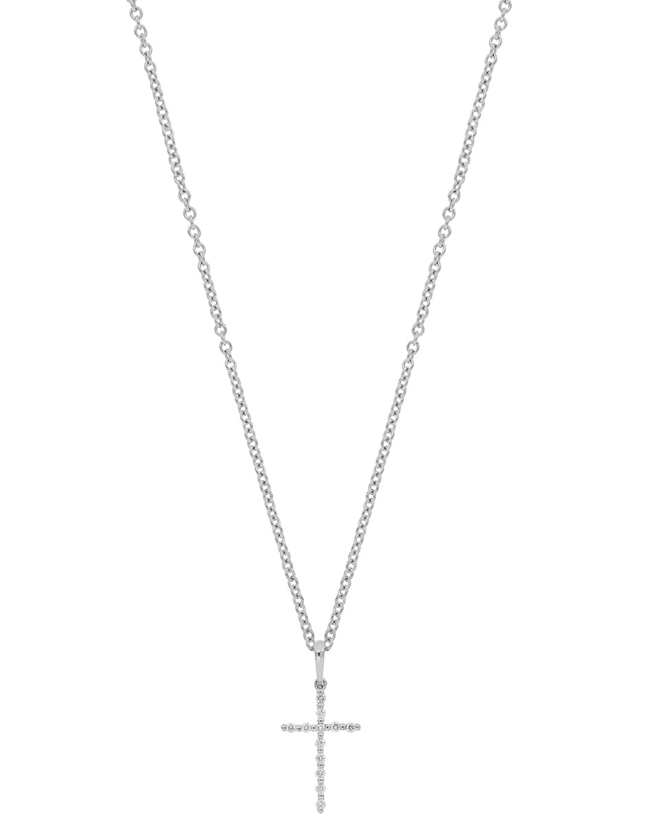 Collar de cruz de oro 18 K