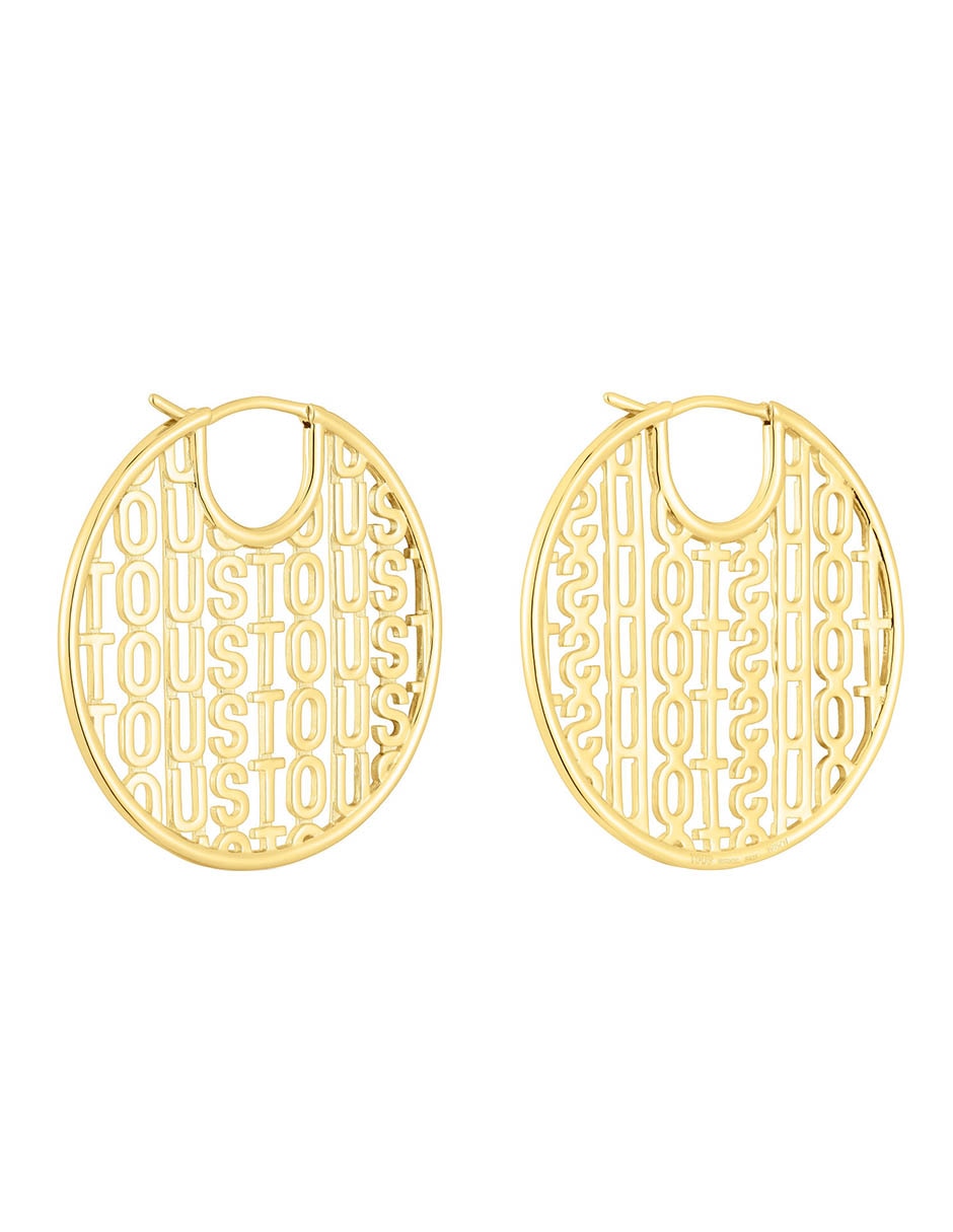 Aretes de aro redondos Logo 2