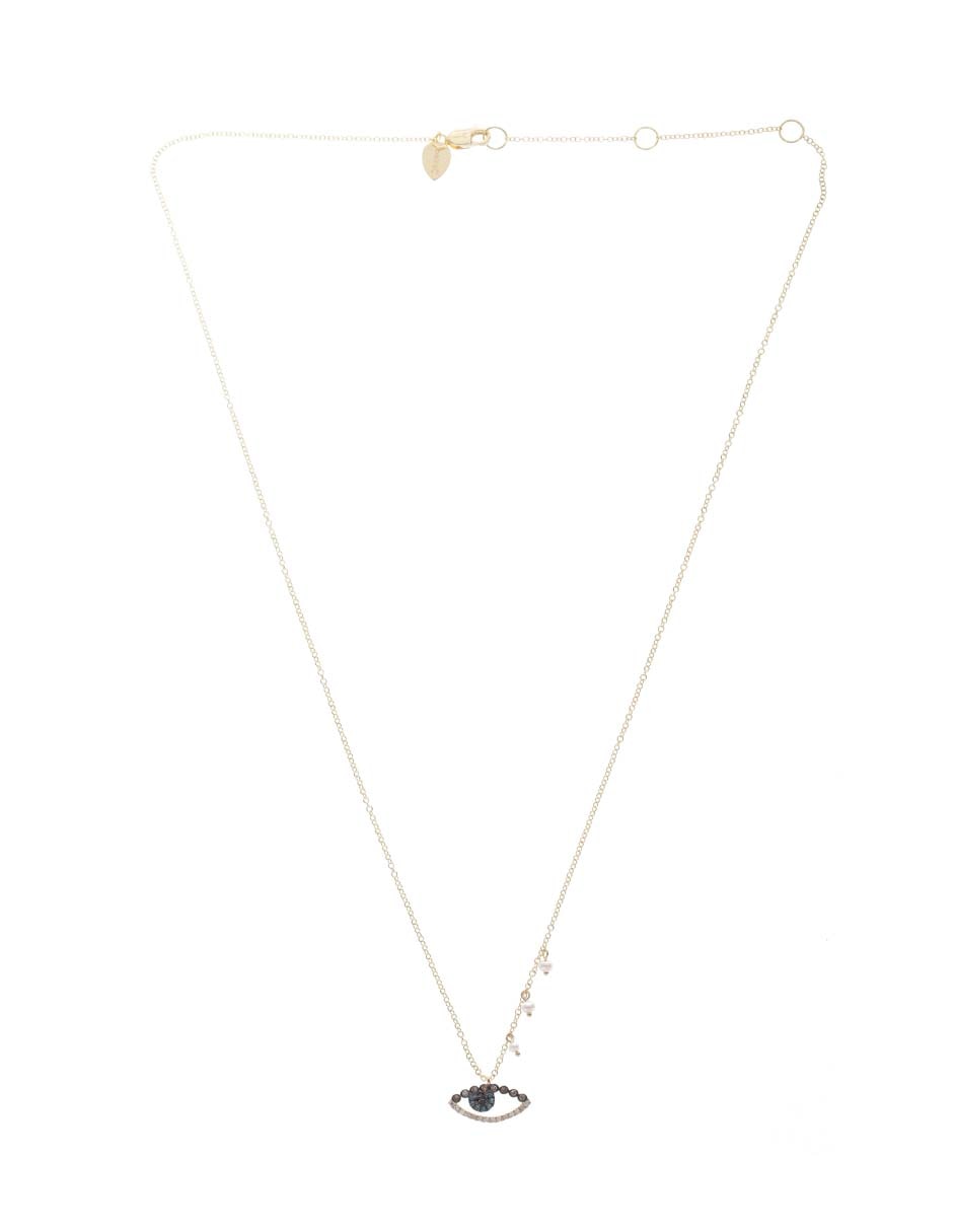 Colgante de ojo de oro amarillo 14 K 2