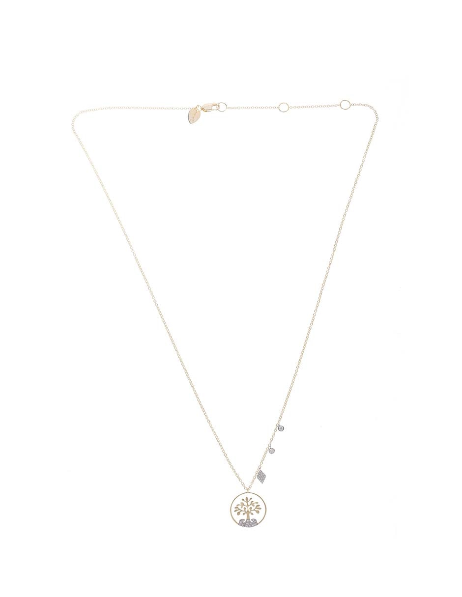 Collar de árbol de oro amarillo 14 K 2