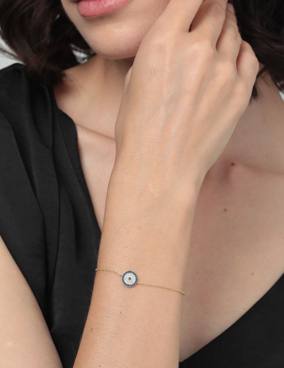 Pulsera de oro 14 K con acabado pulido 3