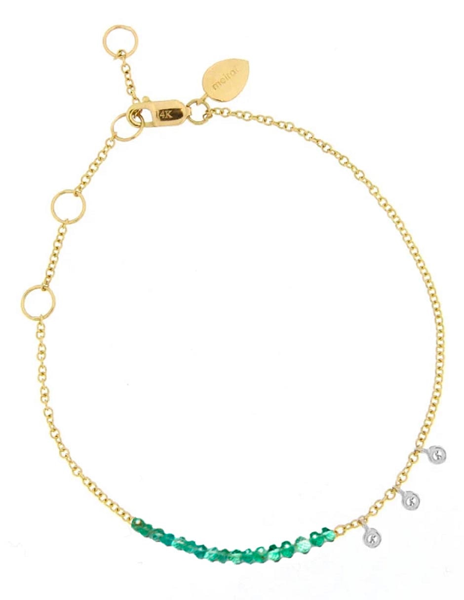 Pulsera de oro amarillo 14 K con acabado pulido