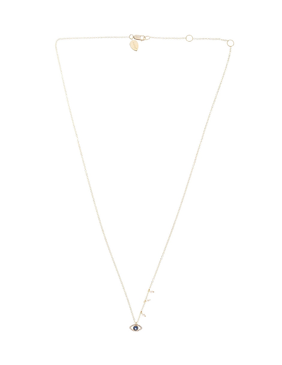 Colgante de ojo de oro amarillo 14 K 2