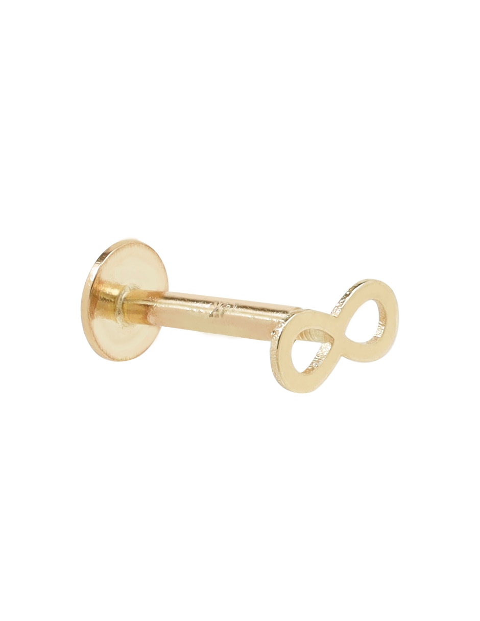 Piercing de infinito de oro amarillo 14 K con acabado brillante 1