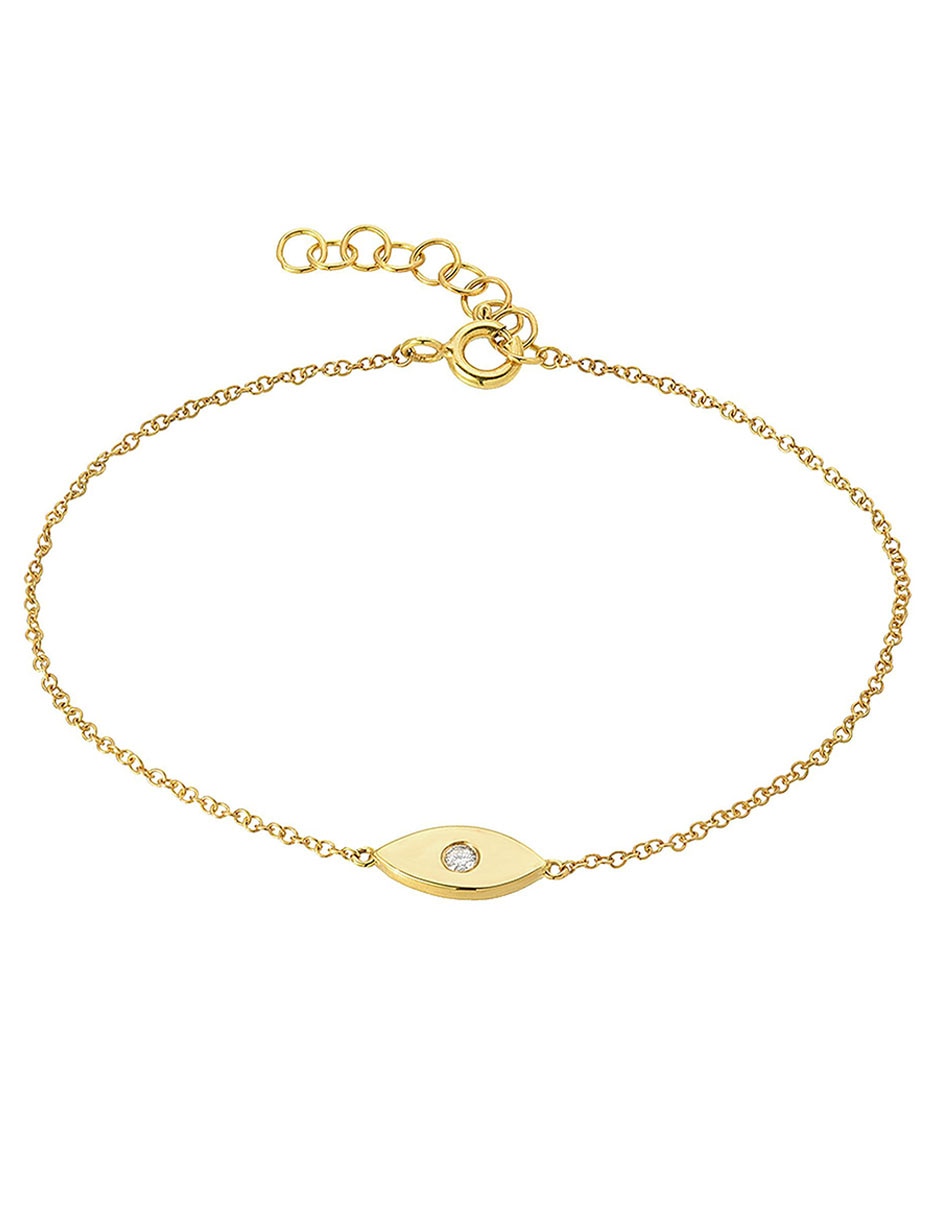 Pulsera de oro 14 K con acabado pulido