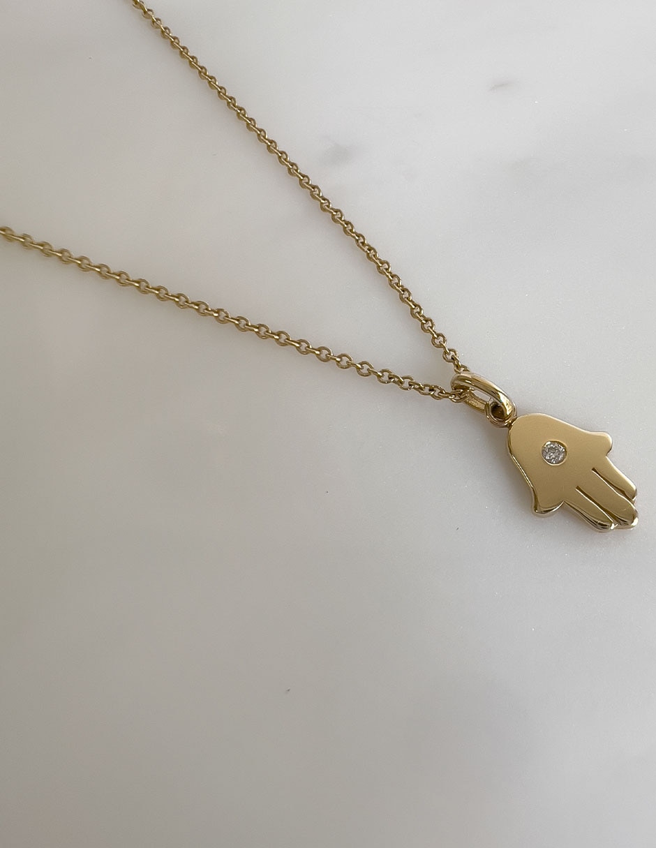 Collar de mano de oro 14 K 2