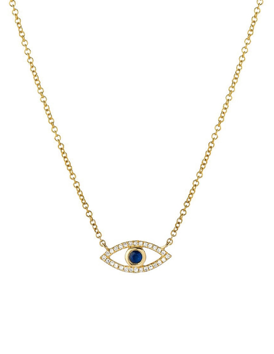 Collar de ojo de oro 14 K Collar de ojo de oro 14 K