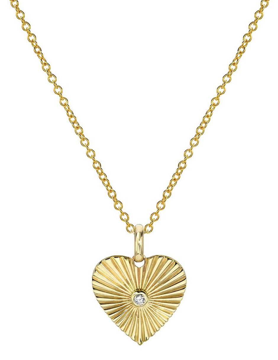 Collar de corazón de oro 14 K Collar de corazón de oro 14 K