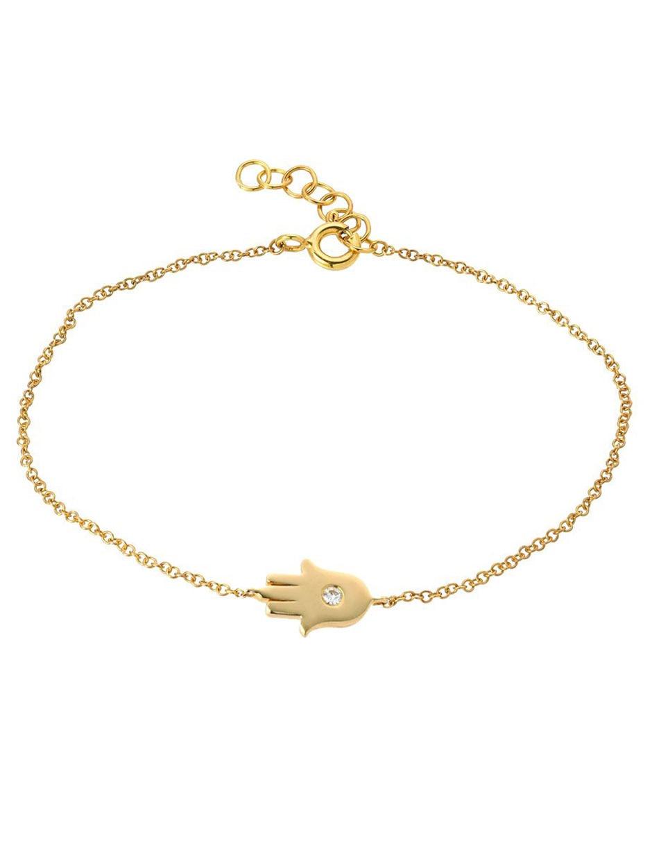 Pulsera de oro 14 K con acabado pulido Pulsera de oro 14 K con acabado pulido