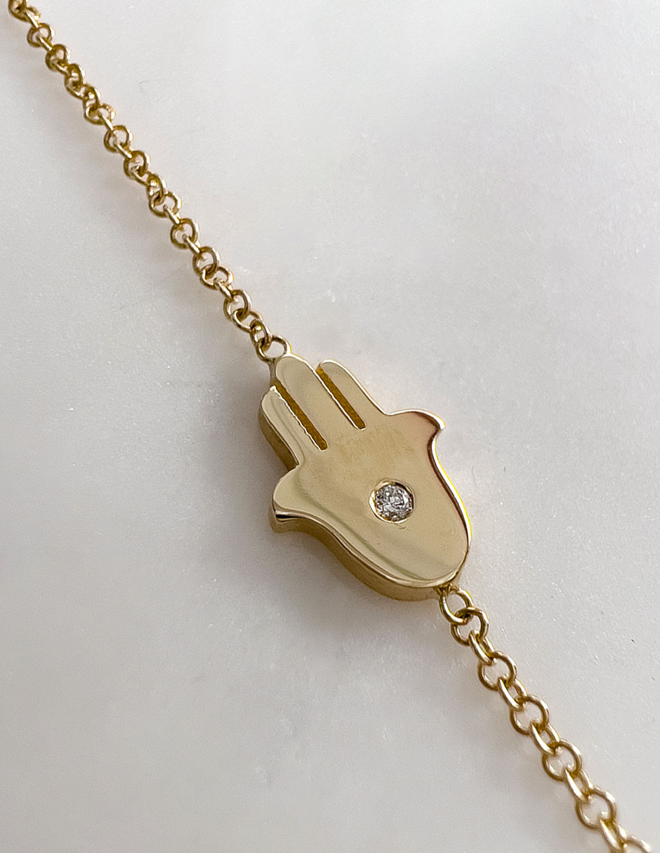 Pulsera de oro 14 K con acabado pulido 2