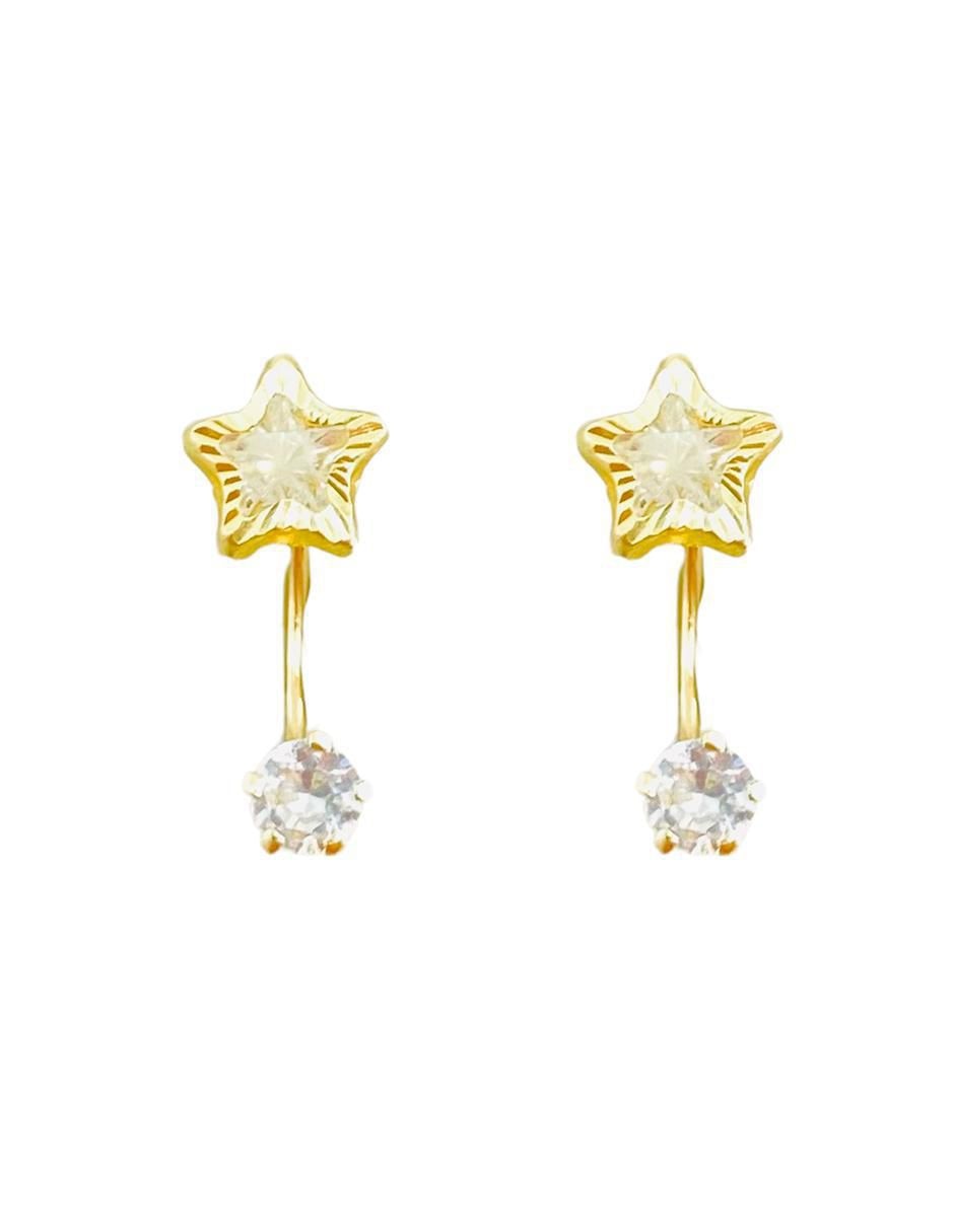 Piercing de estrella de oro con acabado brillante zirconia Piercing de estrella de oro con acabado brillante zirconia