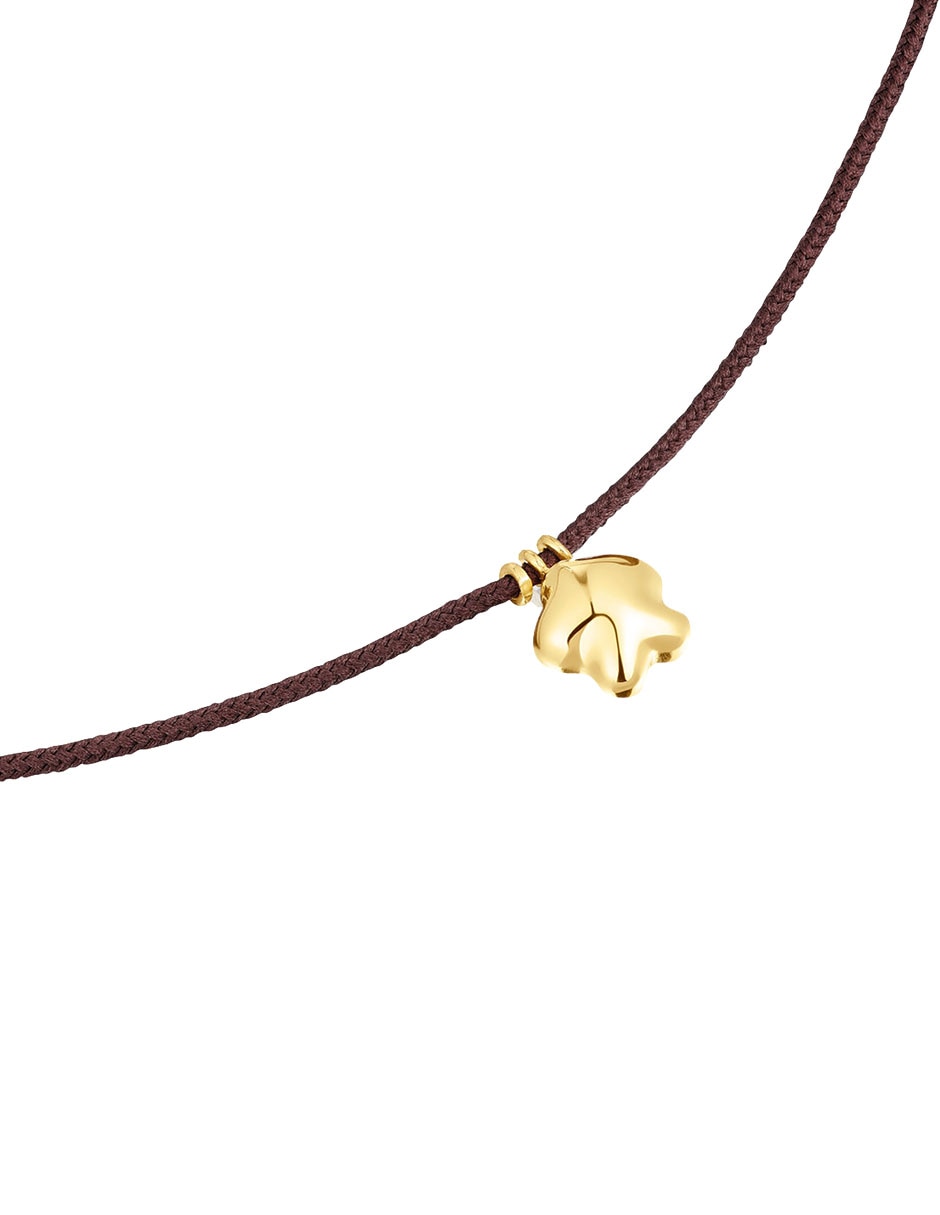 Collar de flor de oro 18 K 2