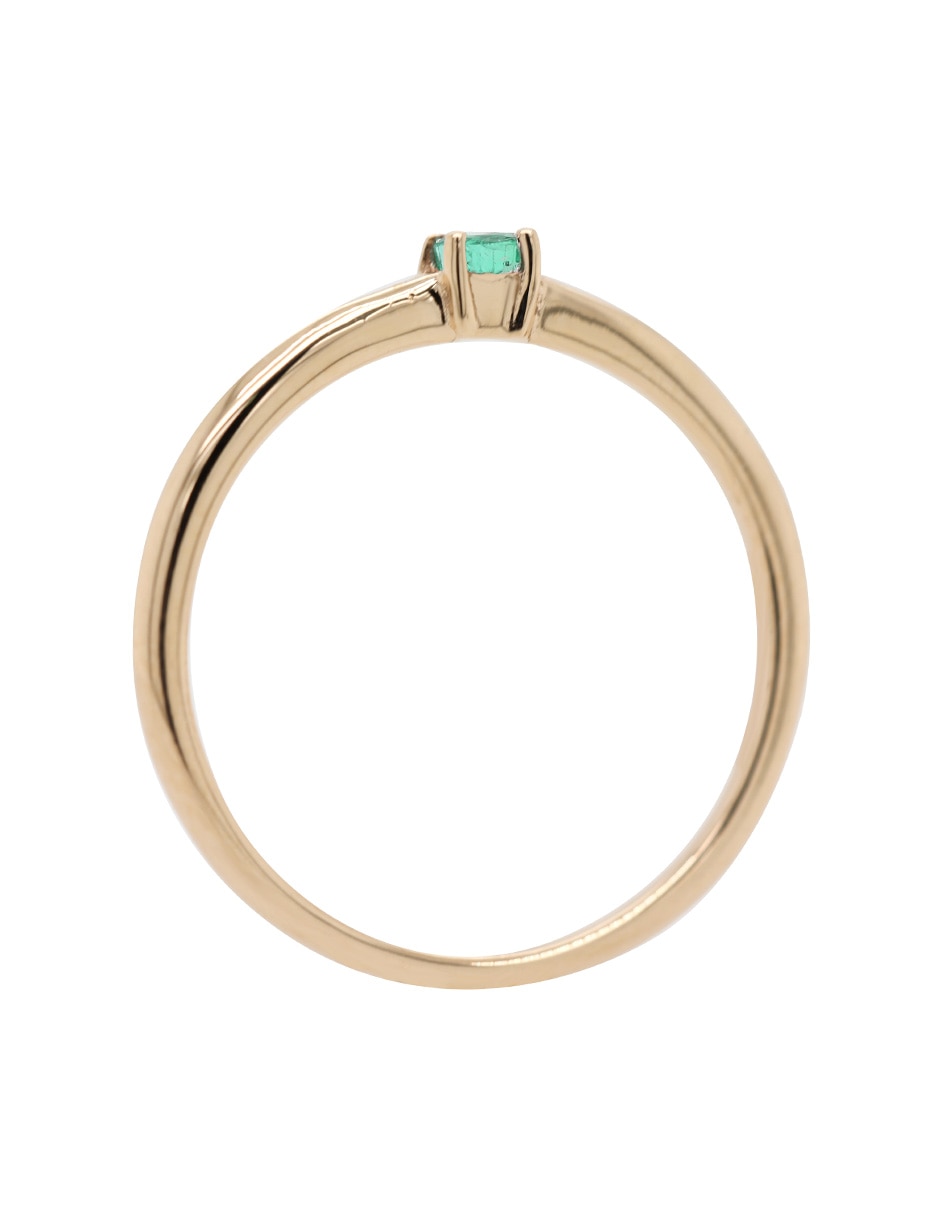 Anillo Promesas 14 k de oro brillante 3