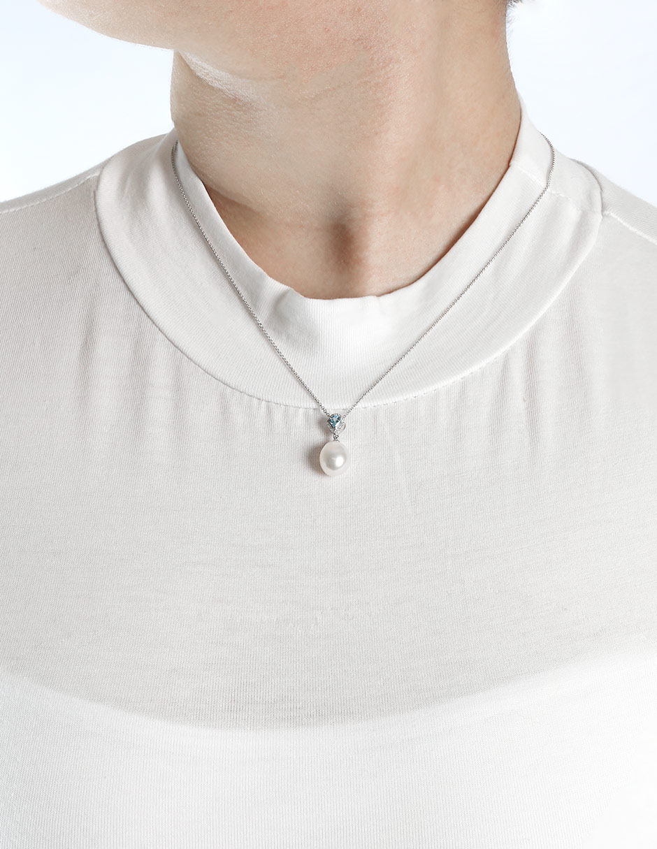 Dije de gota de oro 14 K diamante 2