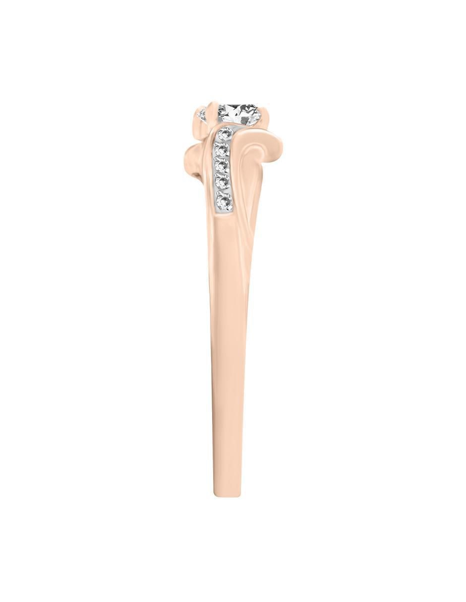 Solitario de oro 14 k Lauretta diamante 3