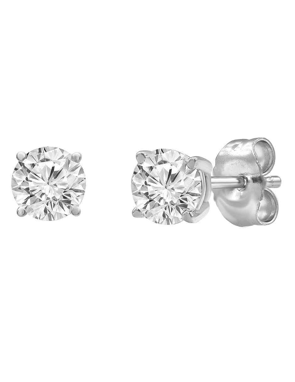 ARETES DIAMANTE 1Q PLATEADO
