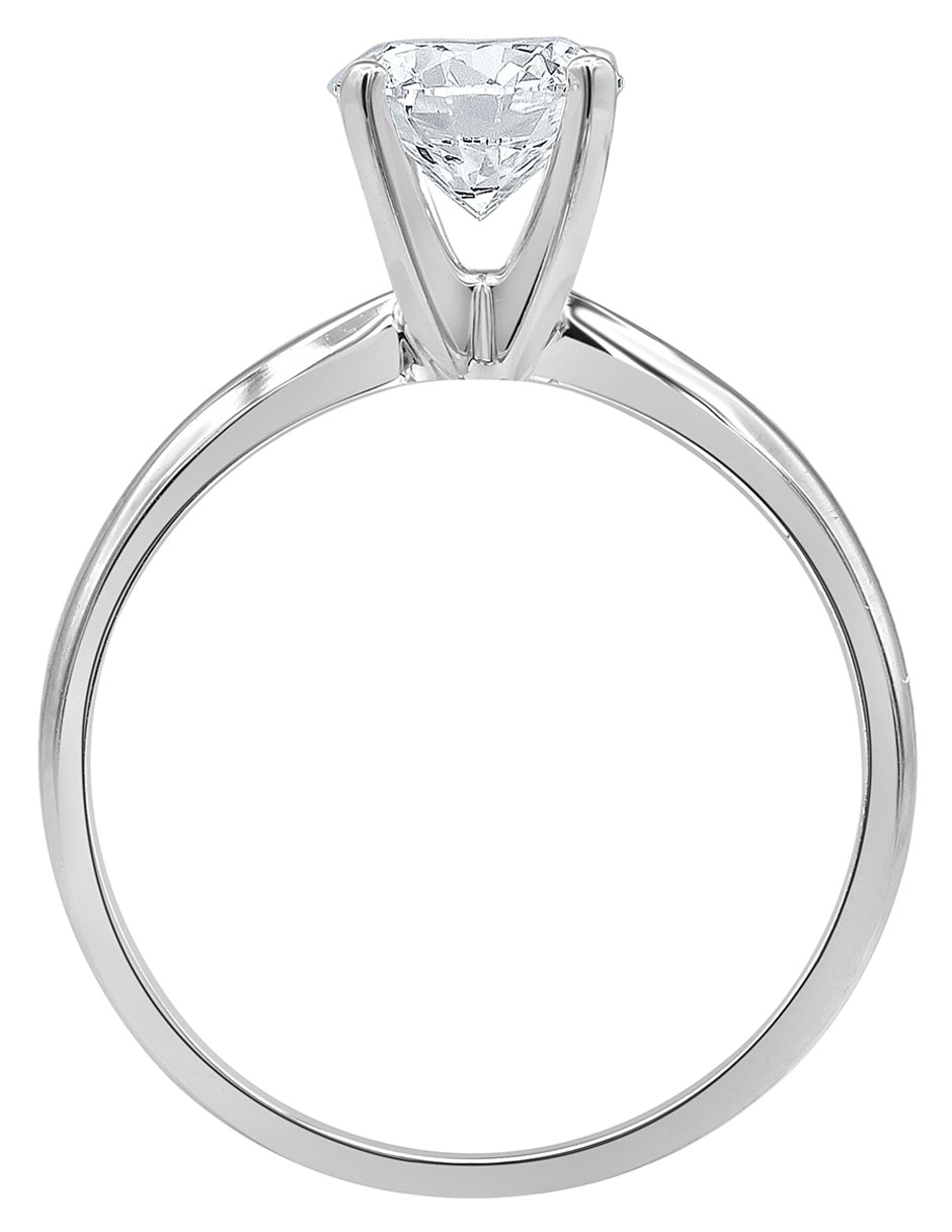 Anillo de compromiso de oro 14 K Ayla diamante de laboratorio 4
