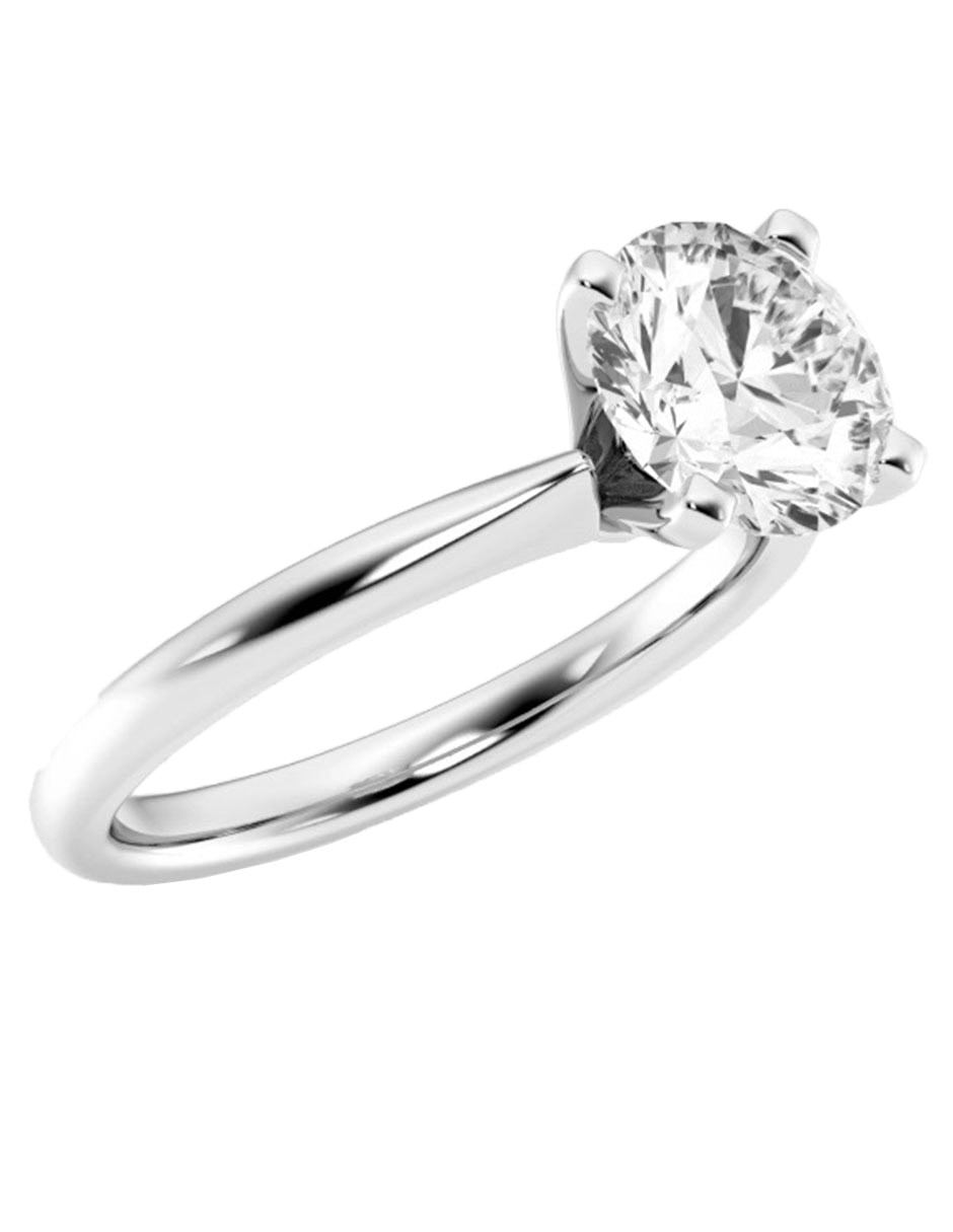 Anillo de compromiso de oro 14 K Ayla diamante de laboratorio 2