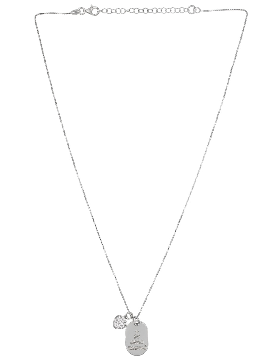 Collar de corazón de plata P 925 2