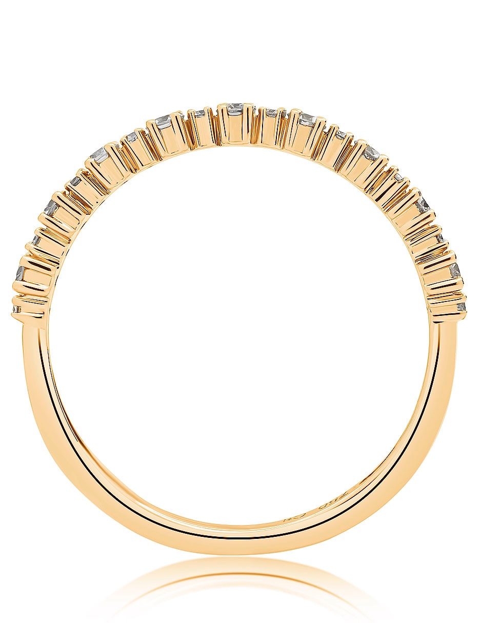 Anillo de compromiso de oro 14 k diamante 2