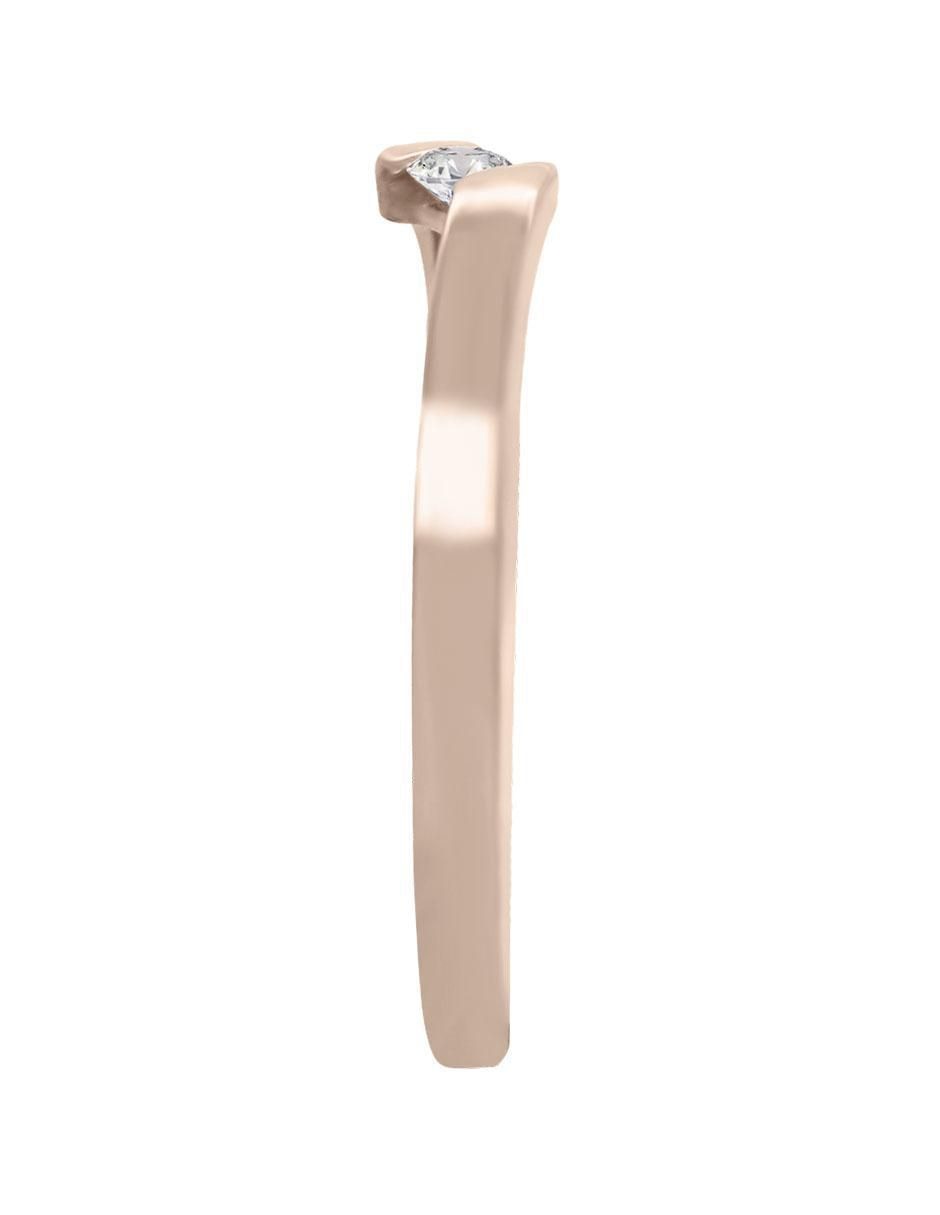 Solitario de oro 14 k Aime diamante 3