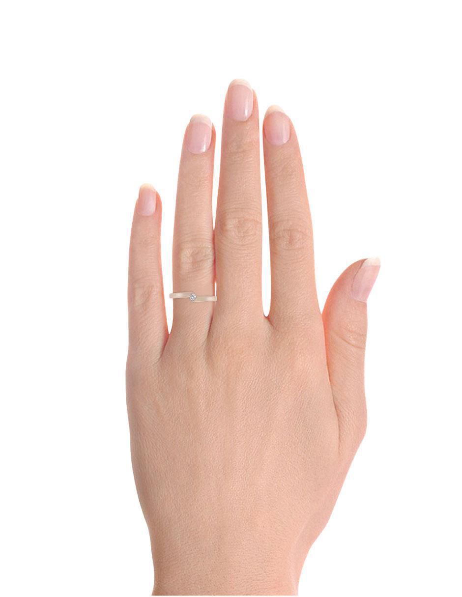 Solitario de oro 14 k Aime diamante 5