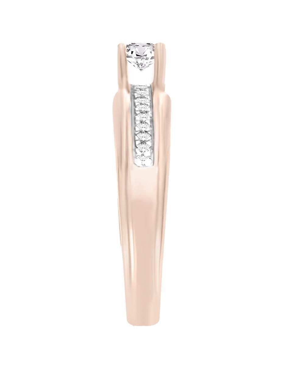 Solitario de oro 14 k Agnes diamante 5