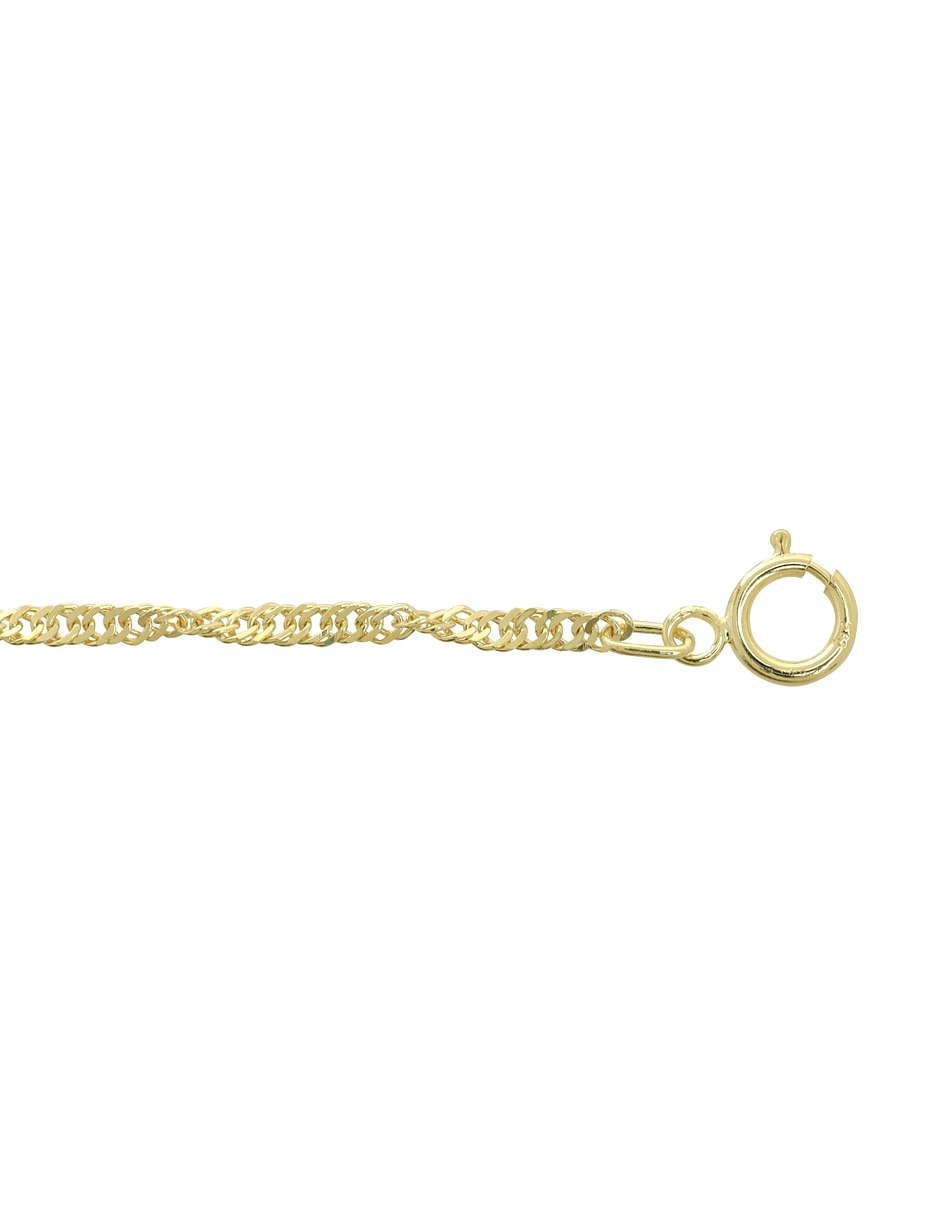 Pulsera de oro 14 K con acabado brillante 3