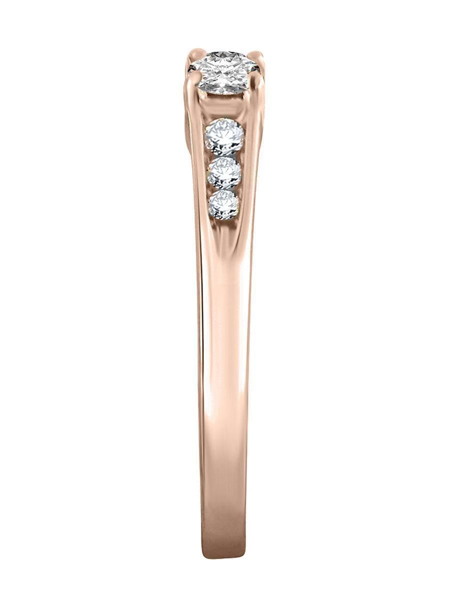 Solitario de oro 14 k Gisel Dama diamante 3