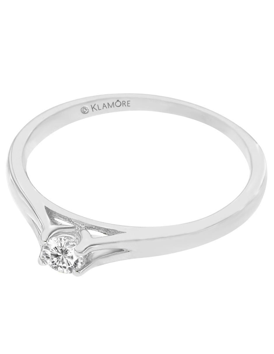 Solitario de oro 14 k Evadne diamante Solitario de oro 14 k Evadne diamante
