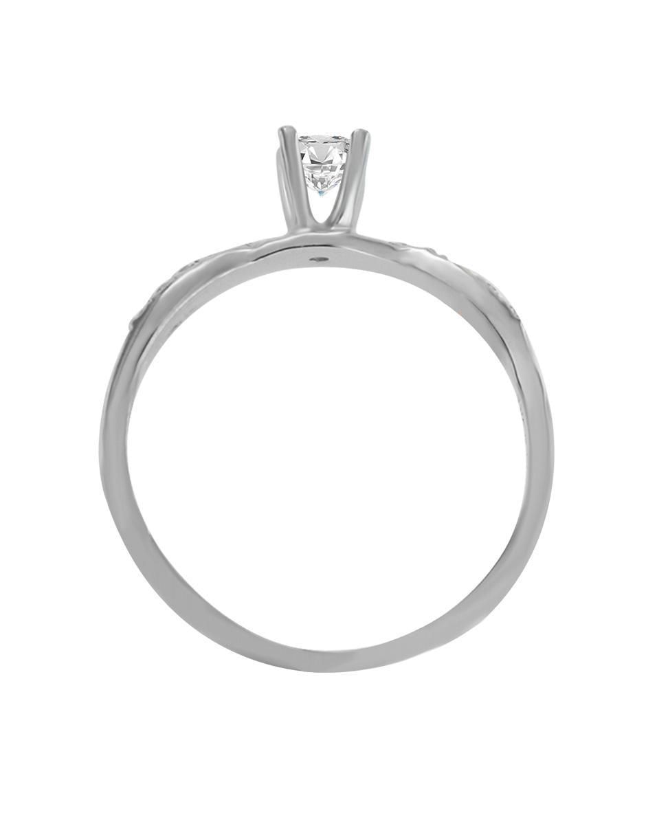 Solitario de oro 14 k Robin diamante 3