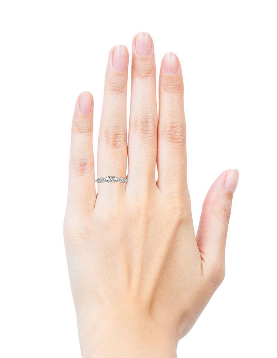Solitario de oro 14 k Robin diamante 4