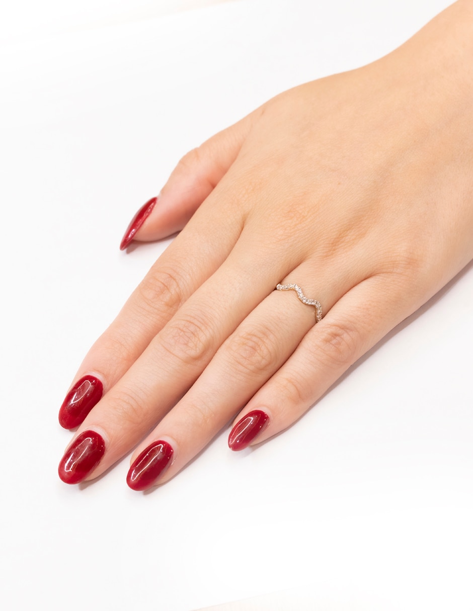 Anillo Afrodita 14 k de oro amarillo diamante brillante 3