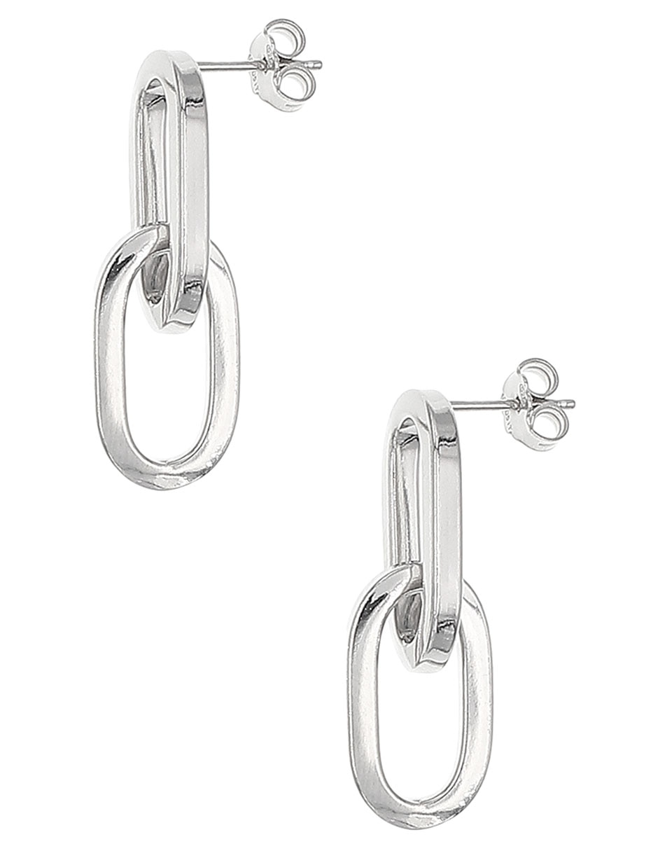 Aretes de plata P 925 con acabado brillante 2