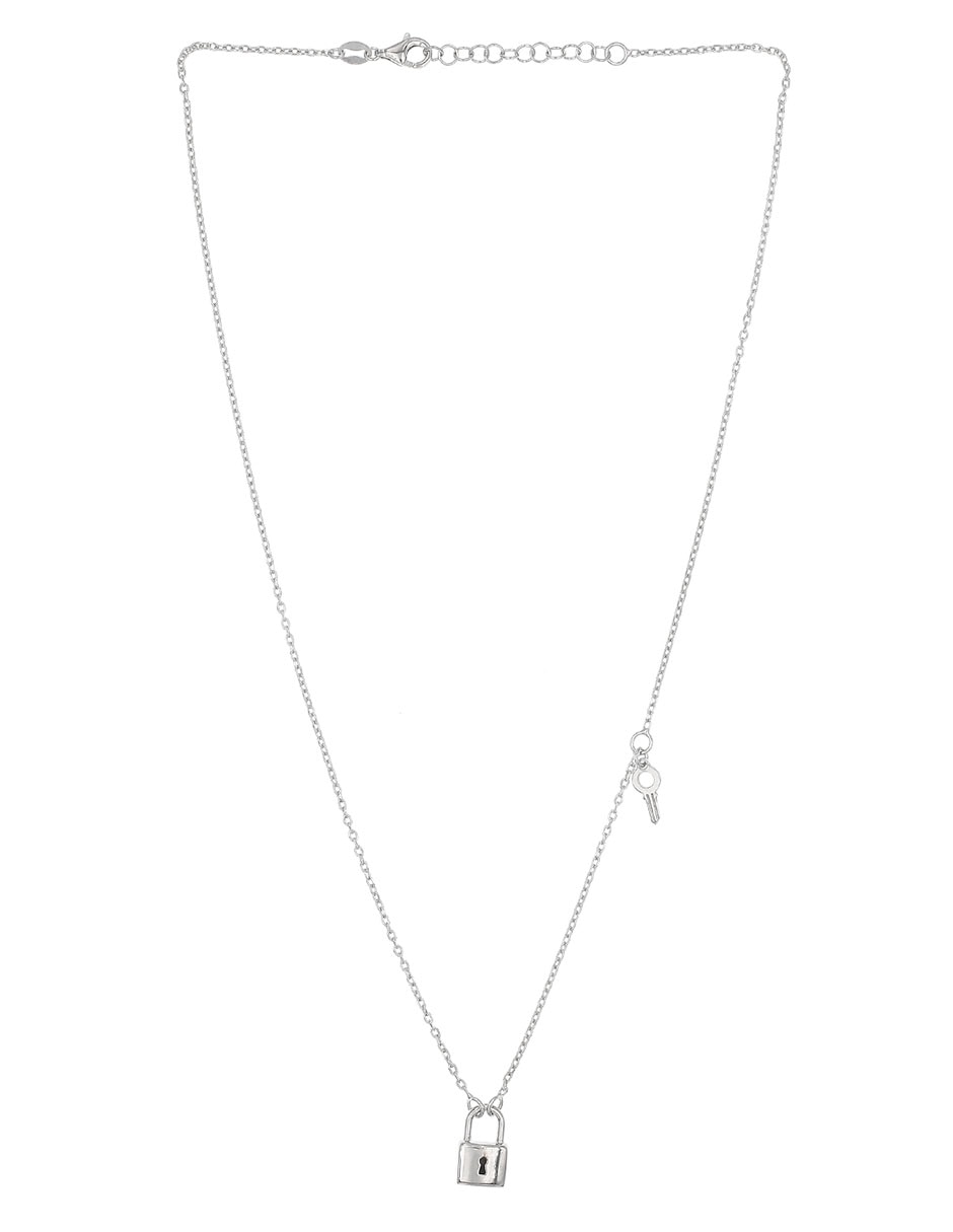 Collar de candado de plata P 925 2