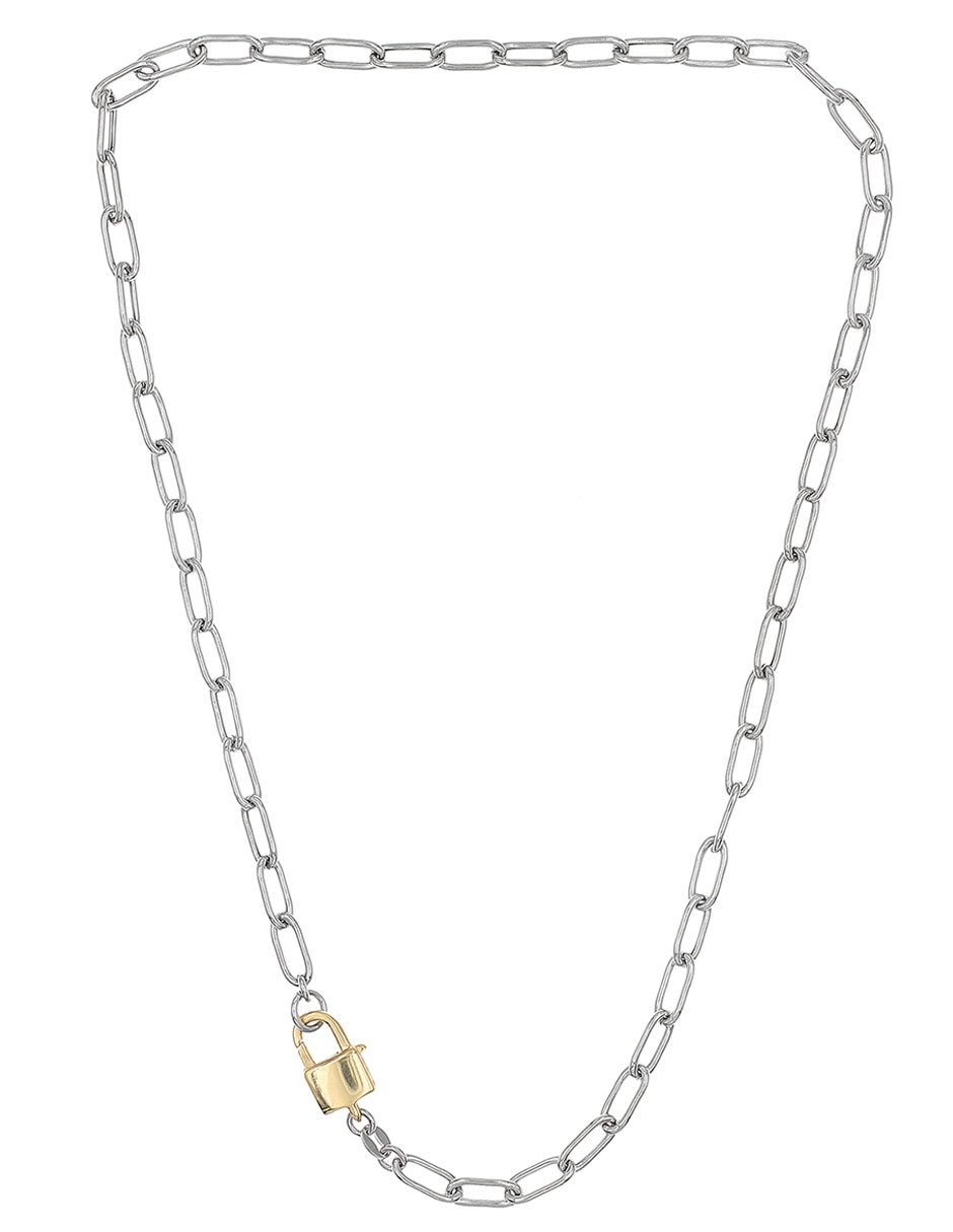 Collar de candado de plata P 925 2