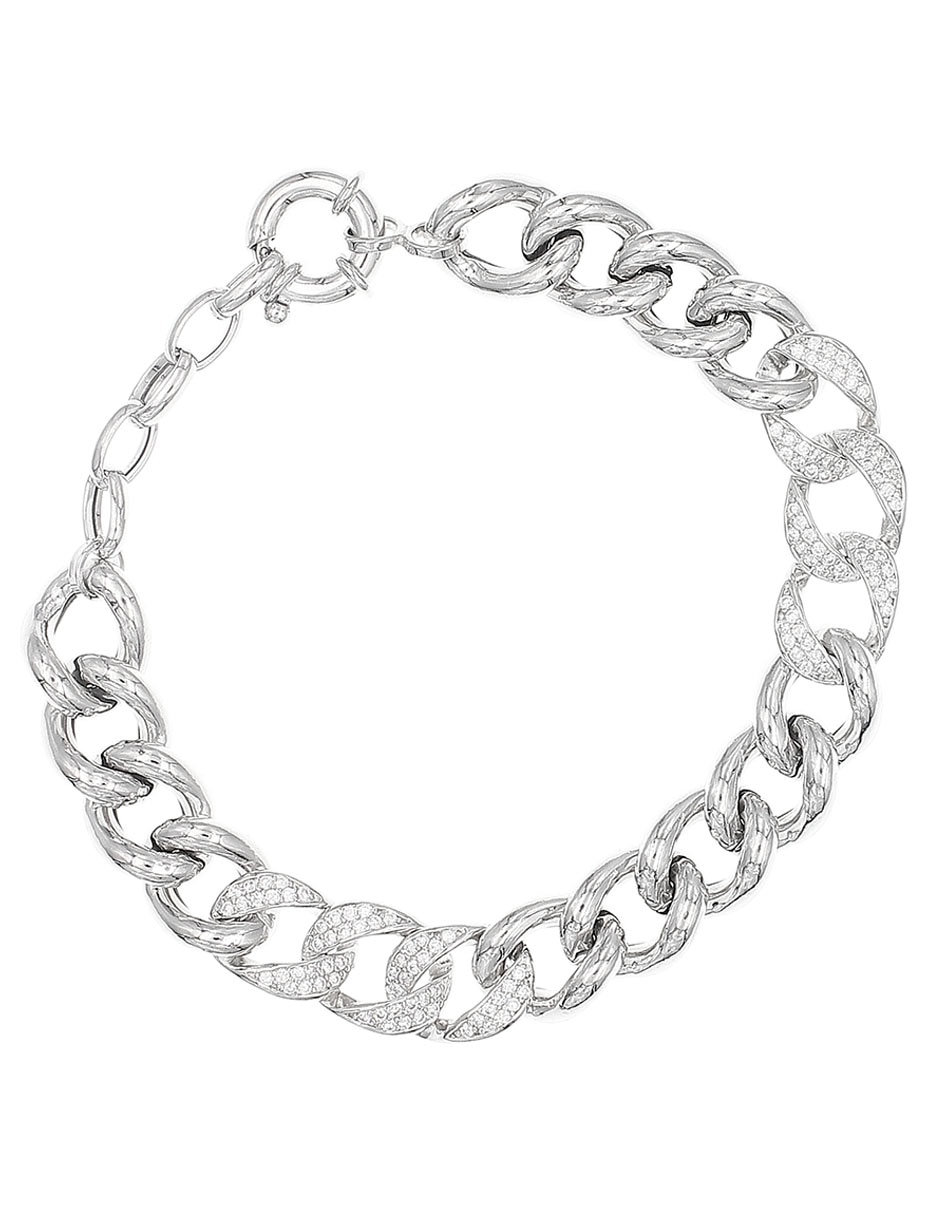 Pulsera de plata P 925 con acabado pulido