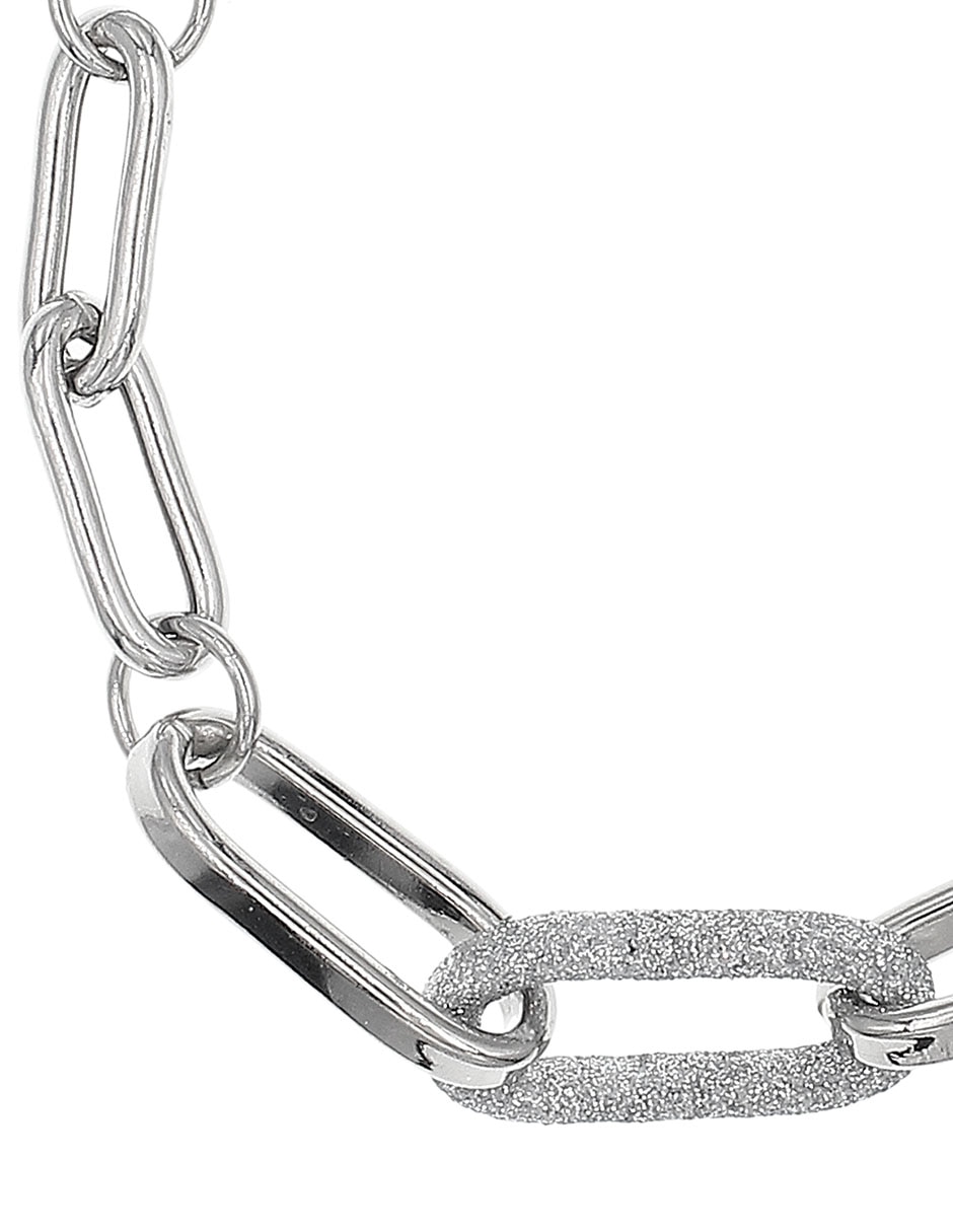 Pulsera de plata con acabado pulido 2