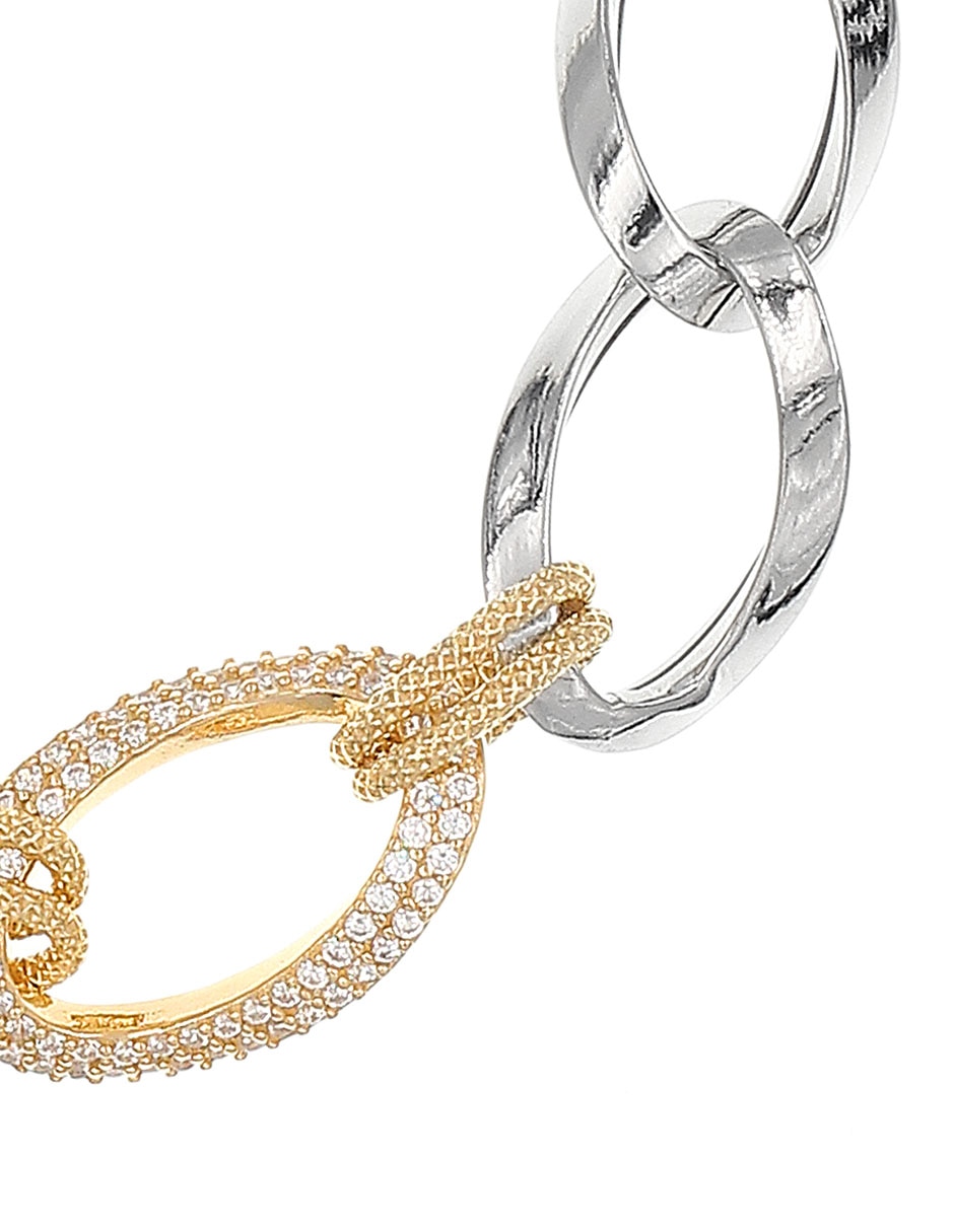 Pulsera de plata P 925 con acabado martillado 2