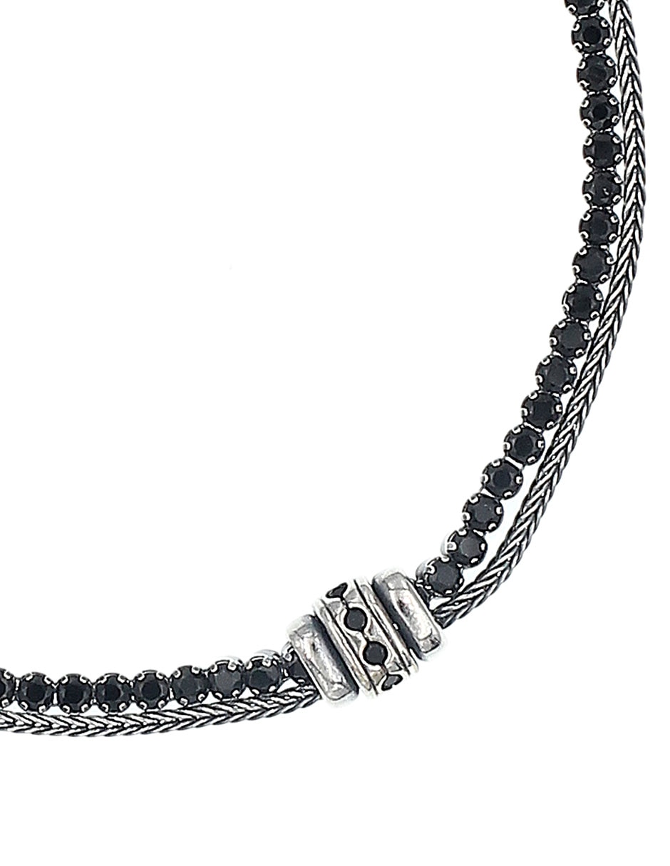 Pulsera de plata con acabado pulido 2